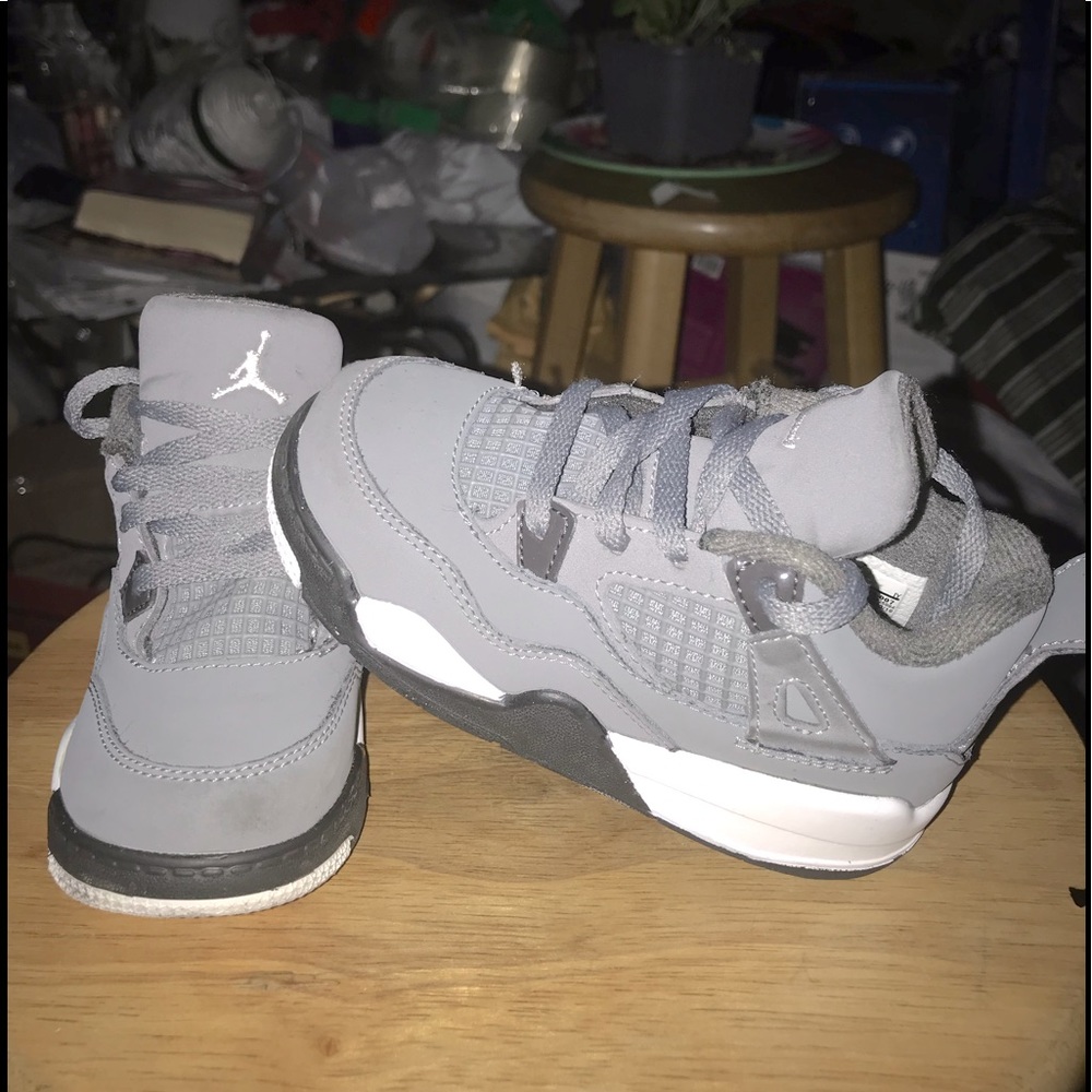 Jordan 4 Super Cool Grey Toddler Sneakers Size 8C
